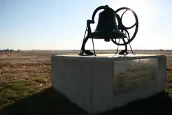 The school monument east of Wadena.