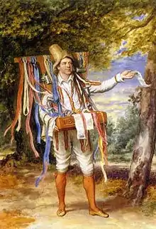 Fawcett as Autolycus by Thomas Wageman, 1828