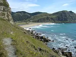 Photograph of Waipatiki Beach from the south