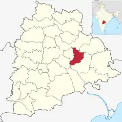 Location in Telangana