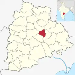 Location in Telangana