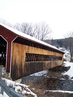 The Ware-Gilbertville Covered Bridge in Gilbertville