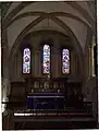 Original Norman architecture inside the church.