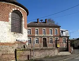 The town hall in Warloy-Baillon