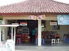 Warung nasi, selling food in Bali.