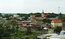 Łobżenica as seen from the water tower