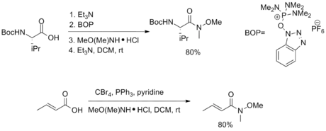 Example of Syntheses from Carboxyllic Acids