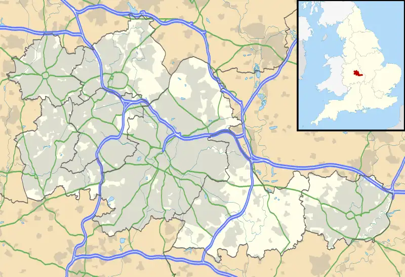 Walmley is located in West Midlands county