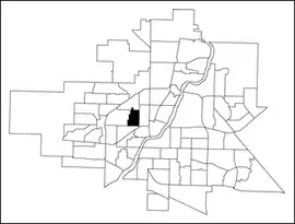 Westmount location map