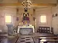 Interior view of the church in Wola Michowa