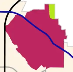 Location within Lake Highlands in North Dallas