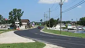 Looking north along Main Street