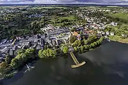 Aerial view of Więcbork