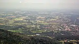 A big part of Cieszyn Silesia seen from the mountain