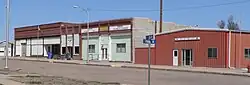 Downtown Wilcox: East side of Main Street, looking northeast from Franklin Street