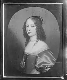 Wilhelmine Christine of Nassau-Siegen. Portrait by Gerard van Honthorst, ca. 1640. Foundation Historical Collections of the House of Orange-Nassau, The Hague.