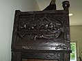 William Russell Sweet's wood carved hutch cabinet- panel view