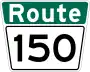 Route 150 marker