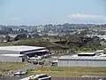 The quarried remnants of Wiri Mountain as seen from Matukutūreia.