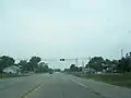 Looking north at the intersection of Wisconsin Highways 57/32 and 96 in Greenleaf