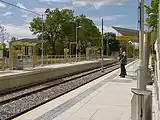 Withington tram stop platforms