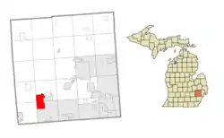 Location within Oakland County