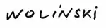 Signature of Georges Wolinski