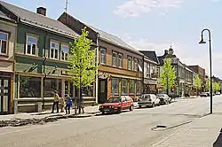 View of some of the wooden houses