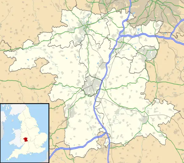 Hindlip Hall is located in Worcestershire