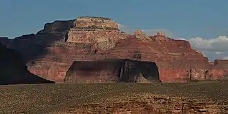 Wotans Throne (left) and Angels Gate from west