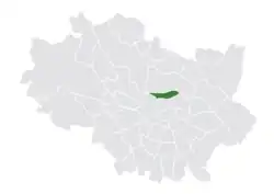 Location of Kleczków within Wrocław