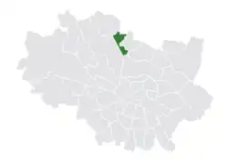 Location of Lipa Piotrowska within Wrocław