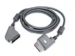 Original (grey) Xbox 360 Advanced SCART cable