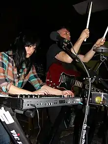 Angela Seo and Jamie Stewart of Xiu Xiu, 2010