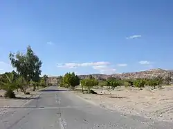 Entrance to the kibbutz