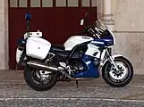 The PSP uses a wide range of motorcycles, here a Yamaha.