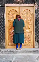 Yeghvard Church, front doors, Armenia