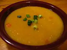 Yellow split pea soup