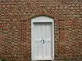 Yeocomico Church Southeast Door: note pilasters and varied brickwork