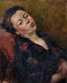 Portrait of his wife, Esi