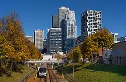 Yonge and Eglinton viewed from Lola Road