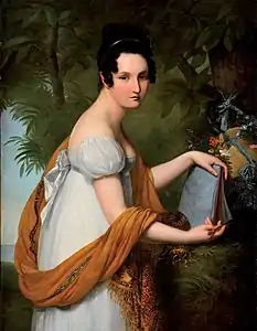 Young Woman Drawing, (1817)