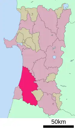 Location of Yurihonjō