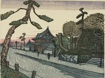 Zôjô-ji (1929) by Fukazawa Sakuichi