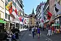 Rennweg towards Glockengasse and Weinplatz