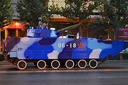 A ZBD-05 in Beijing, practicing for the parade.