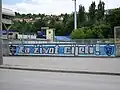 The Maniacs Graffiti at Grbavica stadium