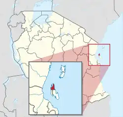 Location in Tanzania