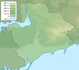 Verbove is located in Zaporizhzhia Oblast