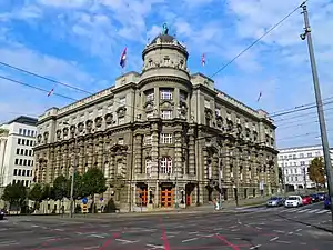 Ministry of Finance of Serbia Building by Nikolay Krasnov in Belgrade, 1926–28